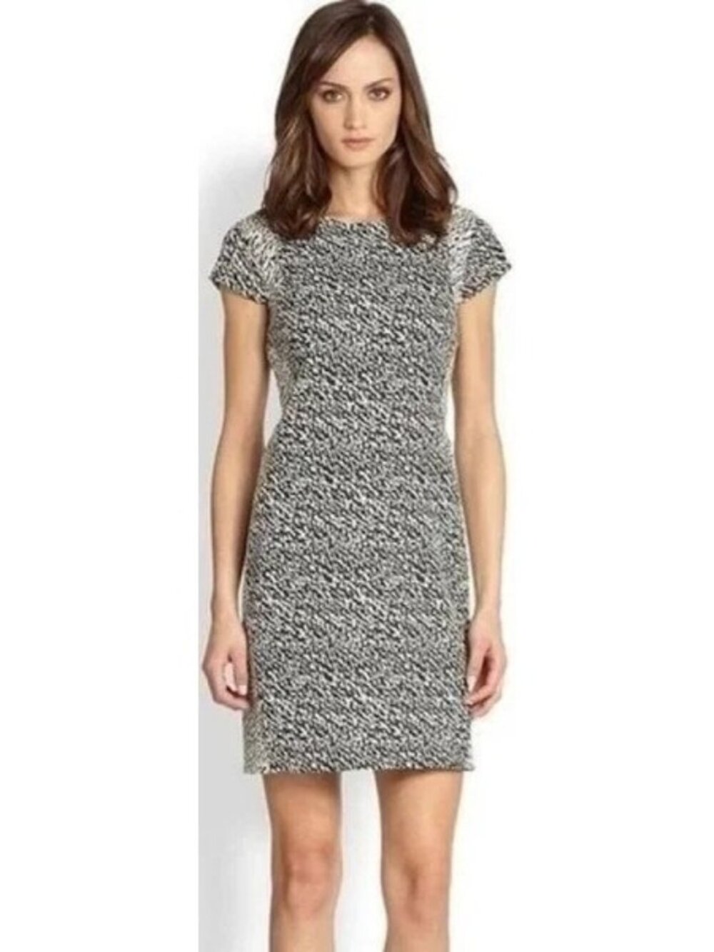 Diane von Furstenberg DVF Pele Wave Snake Jacquard Dress size 6